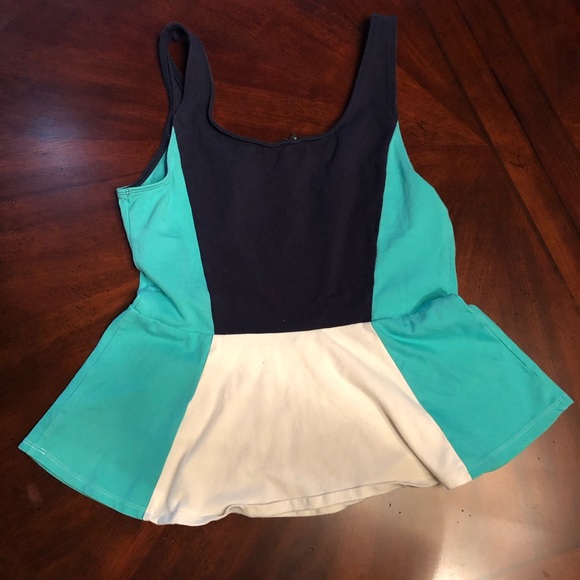 Express colorblock peplum top - Picture 2 of 3